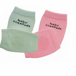 Set of 2 Pair Baby Knee and Elbow Protector Multicolors Baby Knee Pads-image-19