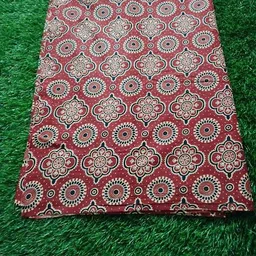 kuthampully Unstitched Pure Cotton Kurta Fabric Printed image 4