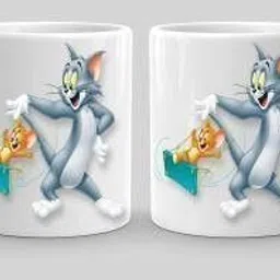 soulfox Premium Quality Tom And Jerry Theme Printed Glossy Finished Ceramic Coffee Mug image 3
