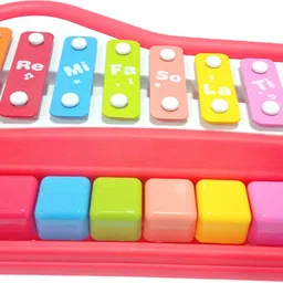 toyshack 2 in 1 PiaNo Xylophone with 8 Keys, Colorful Musical Instruments Toy for Girls Boys Baby Toddlers image 2