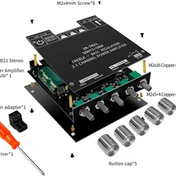 eastra HIGH QUALITY TPA3116D2 ZK-TB 21 50w*2+100w 2.1 Amplifier Board Electronic Components Electronic Hobby Kit-picture-33
