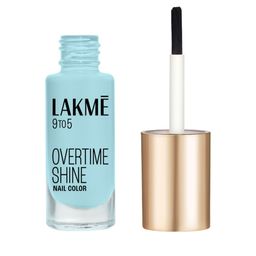 Lakme 9 to 5 Long Lasting Primer + Gloss Nail Color 6 ml - Sky Blue-picture-6