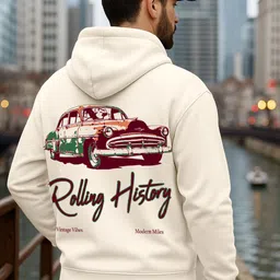 bewakoof Men Full Sleeve Graphic Print Hooded Sweatshirt-picture-41