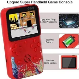 HG WORLD Retro Gameboy G620 Mini Classic TV Video Game Handheld Portable Pocket Console, Game Box Revisit Childhood,old video game (Best Gift & Fun) for All Ages 32 GB with Full HD AV Output, Video Game Hand, Single Player image 5