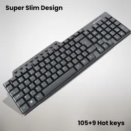 ZEBRONICS JUDWAA 555 Combo Mouse and Wired USB Standard Laptop Keyboard Compatible with Desktop, Laptop, Mac stand support,multimedia_keys,Judwaa 555 image 2