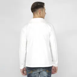 trendolo Men Jacket Style Full Sleeve White Shrug image 2