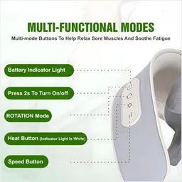 drumstone Electric Neck & Shoulder Massager for Neck, Trapezius & Back - 15 Years Warranty image 4