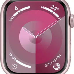 Apple Watch Series 9 GPS 45mm Pink Aluminium Case with Light Pink Sport Band - S/M-picture-39