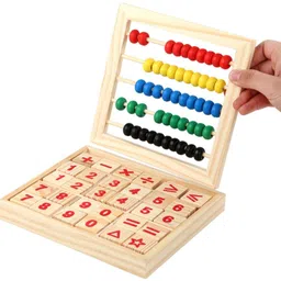 knk infotain Abacus Kit and Math with Wooden Building Blocks image 2