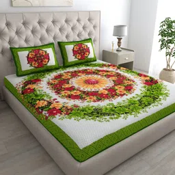 rekha boutique Cotton Double Bed Cover-picture-12