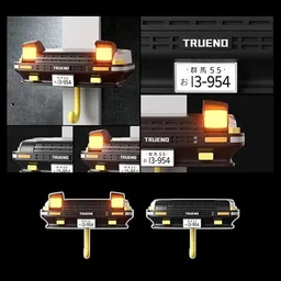 kesig Vintage Car Keys Holder, Car Open Headlights Wall Mount Keychain for Home Plastic Key Holder image 5