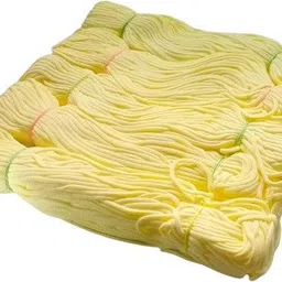 Cream colour soft 4mm macrame cord/Threads for Macrame Craft And DIY set of 5-image-3