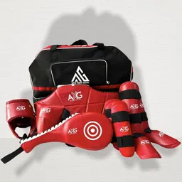 Mega Taekwondo Combo (Small Size) with Duffel cum Backpack for age 4 to 9yrs Boxing Kit-image-69