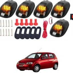 prtek 5 pcs Smoked Lens Amber/Yellow/Orange Top Marker Running Lights For Optra Car Flashlight Holder-picture-16