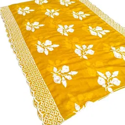 shatrunjaya Art Silk Embroidered Yellow Women Dupatta image 5