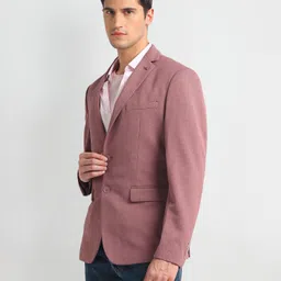 arrow Men Solid Single Breasted Formal Blazer image 5