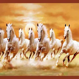 fonax 45.72 cm 7 Horse Wall Self Adhesive Sticker-picture-13