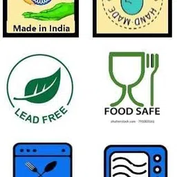 caffeine Ceramic Handmade Sapphire Blue Quarter Plates 7 inch_NEW PTD384 Quarter Plate image 4