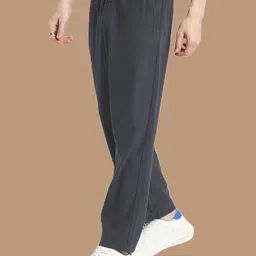 indiclub Men Relaxed Grey Corduroy Trousers image 3