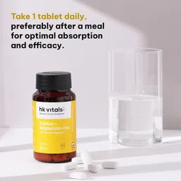 healthkart Vitals Calcium+Magnesium+Zinc & Vitamin D3, Bone Health image 4