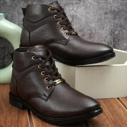 trm Men’s Leather Boots – Stylish, Durable & Comfortable Casual Footwear Boots For Men image 2