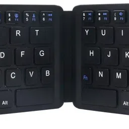 Portronics POR-973 Chicklet Foldable QWERTY Keyboard, Mini Pocket Sized, Rechargeable Wireless Handheld Multi-device Keyboard Compatible with Desktop, Laptop, Tablet, iPad, Mac One Touch Connect Button, for iOS, Android and Windows Tabs, Smartphones-picture-26