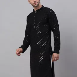 almora Men Cotton Rayon Kurta Pyjama Set image 3