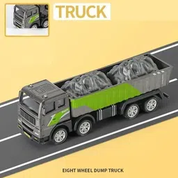 shipease Friction Powered Dumper Truck for Kids boys Pull back Excavator Construction Toy image 2