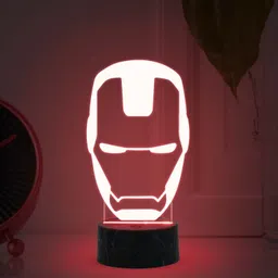 gift me bazar Ironman 3D Illusion Avengers Desk Table Lamp | Home Decoration Light Table Lamp-picture-20