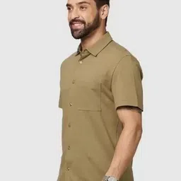 shreeaarvi Men Regular Fit Solid Spread Collar Formal Shirt-picture-19