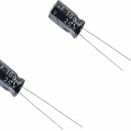 cam cart 100uF 25V Radial Aluminum Electrolytic Capacitors Pack of 10 Electronic Components Electronic Hobby Kit image 2