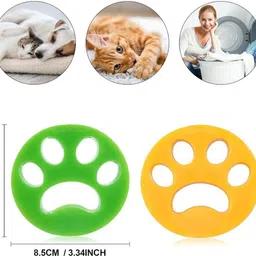 baragokul enterprise Silicone lint Remover for Clothes,Reusable Floating Pet Fur Catcher (Pack of 4) Lint Roller image 2