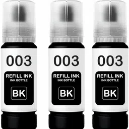 gAdi 003 Black Refill Ink for L3110,L3150,L3250,L3252,L3115,L3116 Printer 3PC Black Ink Bottle-image-53