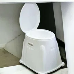 growdeals Commode Chair for unisex/ADULT Comfortable Safe chair(BLUE WITH POT) Commode Shower Chair-picture-29