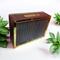 blessaro Wooden Piggy Bank - Coin Box with Carved Design, Rs. 1,00,000 Cash Vault Coin Bank image 4