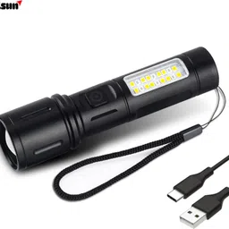 trillsun 6 Lighting mode Zoom Torch with High-Bright led light Rechargeable SOS blinker 5 hrs Torch Emergency Light-picture-19