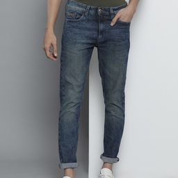 the indian garage co. Men Slim Mid Rise Blue Jeans-picture-7