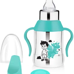 Stainless Steel Baby Feeding Bottle, Sipper Bottle, Baby Milk Bottle - 400 ml-image-14