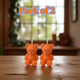 Teddy Bear Shape Decorative Candle for Home, Festival Candle-image-10