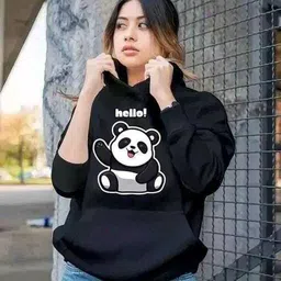 Women Full Sleeve Printed Reversible Hooded Sweatshirt-image-22