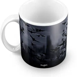 mugkin The Dark Knight Batman Superhero Printed White Ceramic Coffee Mug image 2
