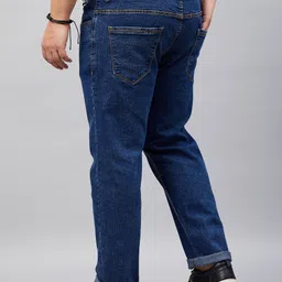 studio nexx Men Slim Mid Rise Dark Blue Jeans image 4