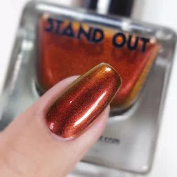stand out Multi Chrome Colour Changing Shimmer Iridescent Nail Polish Bad Girl image 4