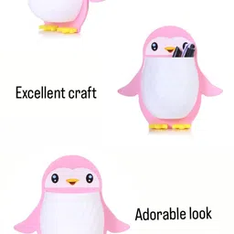 webdealz Plastic Penguin Design Wall Mounted Storage Organizer for Bathroom/Kitchen Etc x3.192 Storage Basket-picture-13