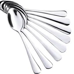 akshar Stainless Steel Spoon Food Grade Silverware for Home, Kitchen or Restaurant Stainless Steel Table Spoon Set-picture-20