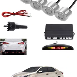 peeps store Universal 4 Silver Reverse Parking Sensor-PS25N61 Universal 4 Silver Reverse Parking Sensor-PS25N61 Parking Sensor image 1