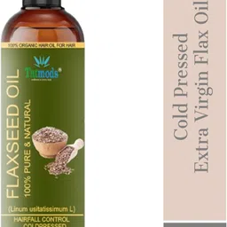 tatmods Organics Flaxseed Oil 100 ml For Face and Hair Care No Sulphates Hair Oil image 2