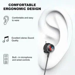 voize Type C Earphone Dolby Bass Sound With Active Noise Cancellation Mic Wired Wired Headset image 3
