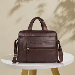 romofy Men Brown Messenger Bag-picture-29