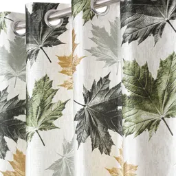 home sizzler 274 cm (9 ft) Polyester Semi Transparent Long Door Curtain (Pack Of 4) image 2